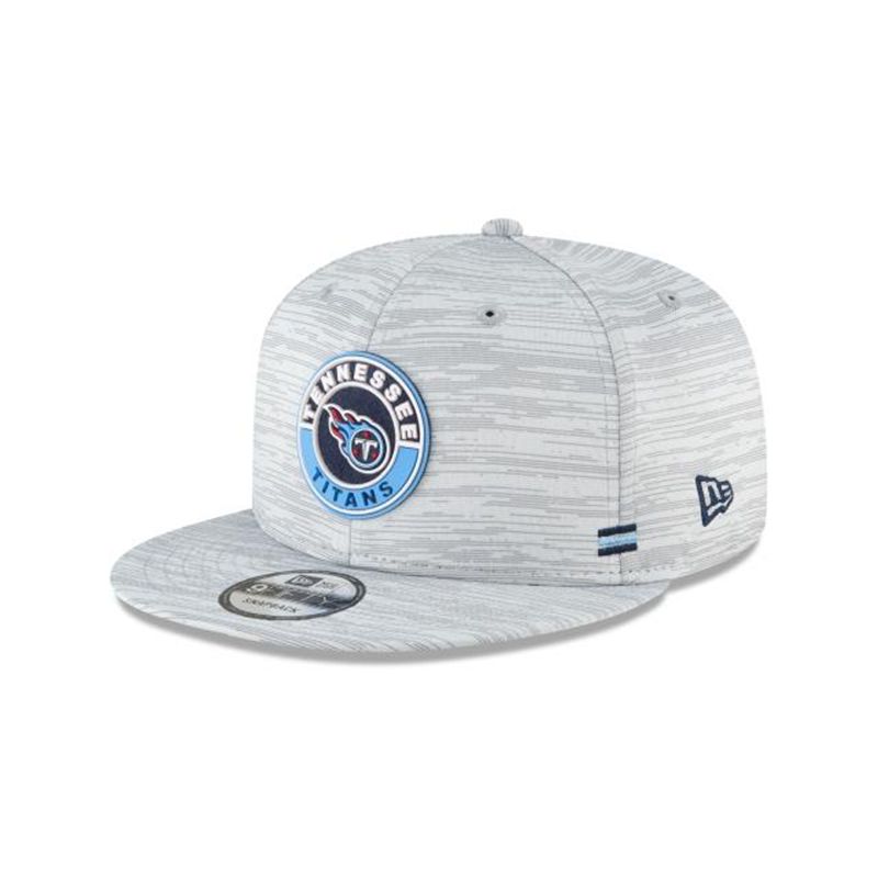 NFL Tennessee Titans Official Fall Sideline 9Fifty Snapback (ZHK6539) - Grey New Era Caps